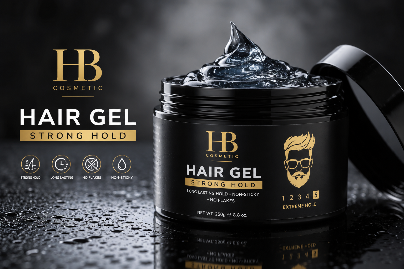hb cosmetic styling wax – smooth texture & long lasting hold hb cosmetic styling wax – smooth texture & long lasting hold