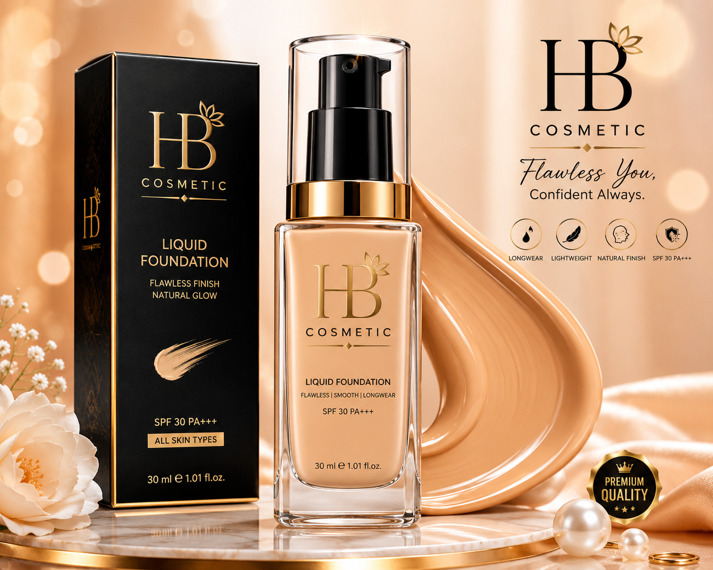 hb cosmetic liquid foundation – smooth coverage with radiant finish hb cosmetic liquid foundation – smooth coverage with radiant finish