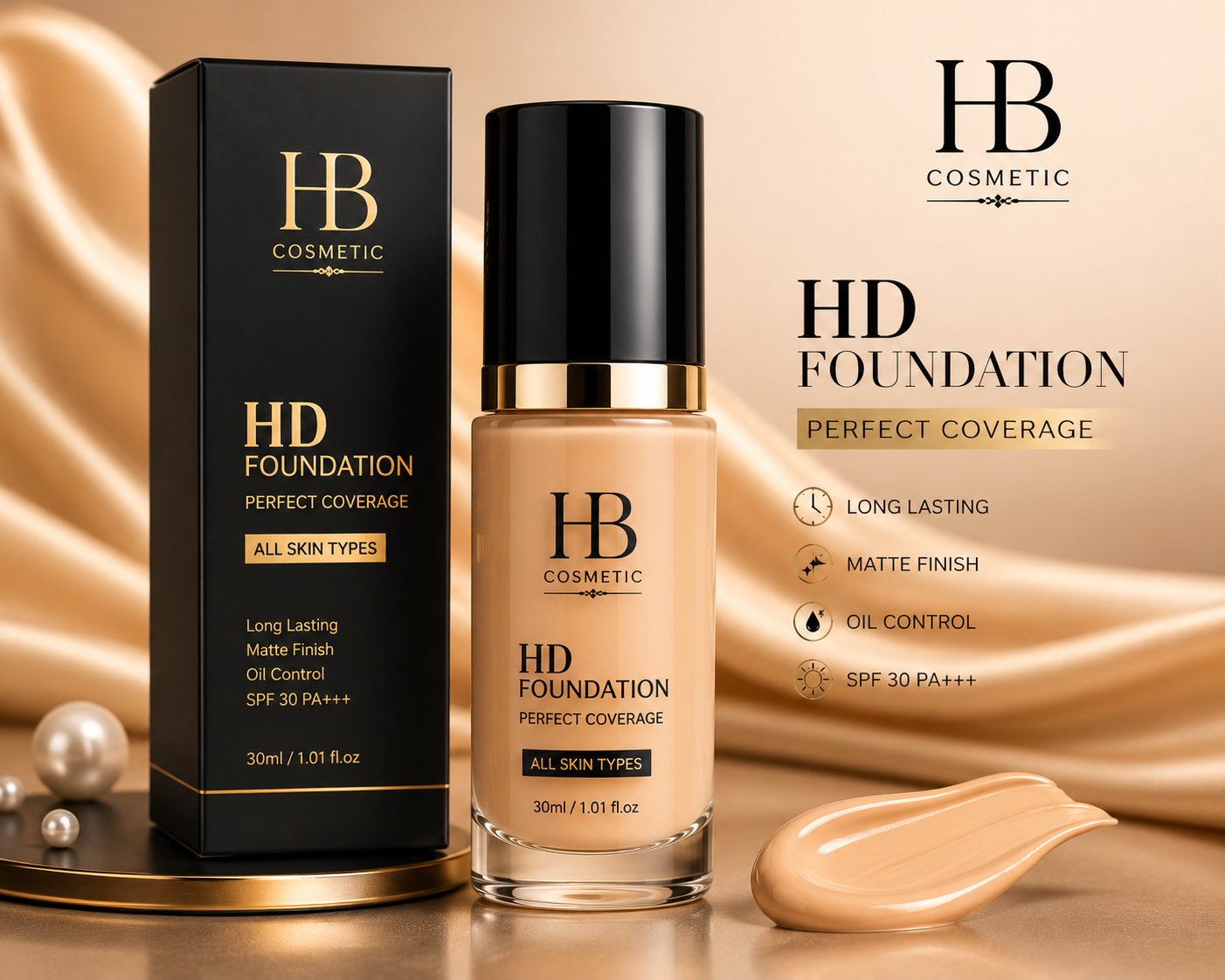 hb cosmetic liquid foundation – smooth coverage with radiant finish hb cosmetic liquid foundation – smooth coverage with radiant finish