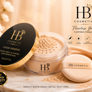 hb cosmetic loose powder – smooth matte finish & flawless makeup look
